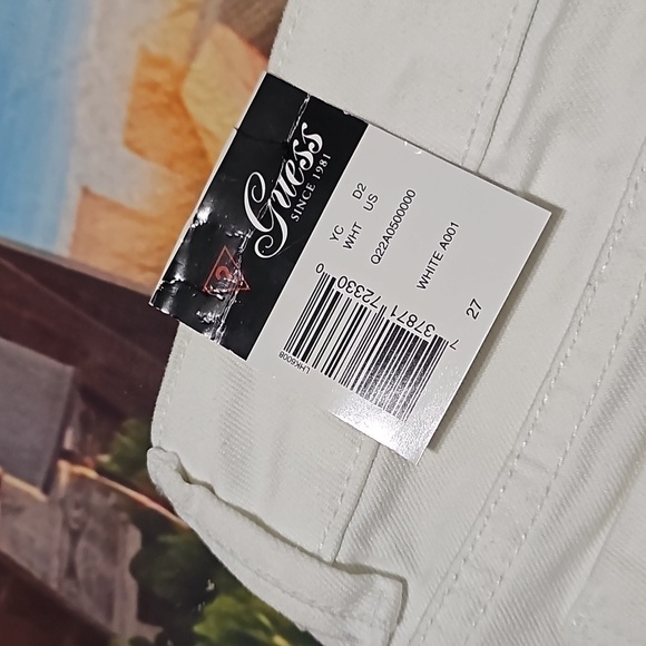 Guess White Shorts Size 27 NWT‎ - Picture 6 of 6
